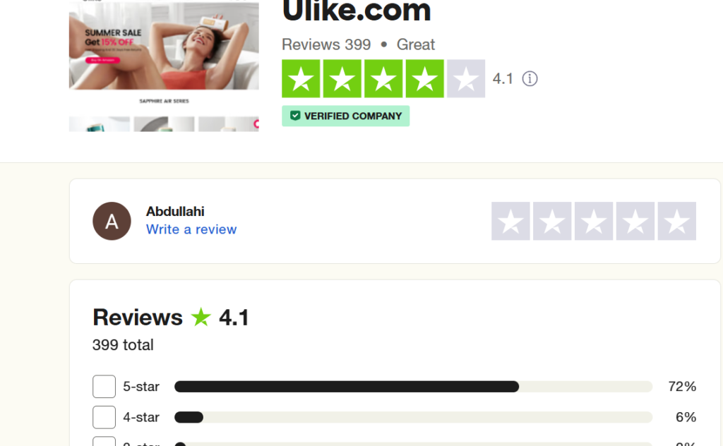 Ulike Air 10  PL hair removal device review